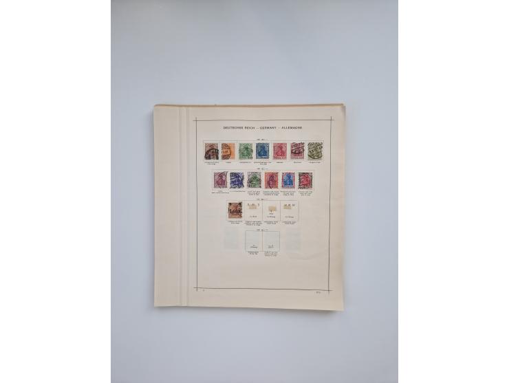 1850/1960(ca.), interessante ungebrauchte/postfrische und gestempelte Partie mit einigen Briefen, dabei Schaubek-Album ab Alt