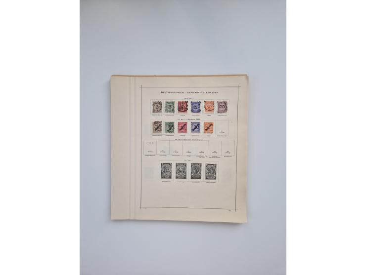 1850/1960(ca.), interessante ungebrauchte/postfrische und gestempelte Partie mit einigen Briefen, dabei Schaubek-Album ab Alt