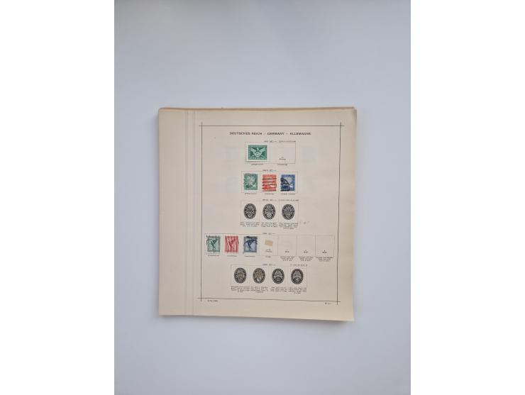 1850/1960(ca.), interessante ungebrauchte/postfrische und gestempelte Partie mit einigen Briefen, dabei Schaubek-Album ab Alt