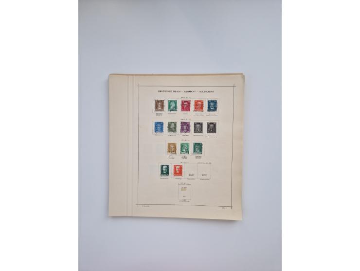 1850/1960(ca.), interessante ungebrauchte/postfrische und gestempelte Partie mit einigen Briefen, dabei Schaubek-Album ab Alt