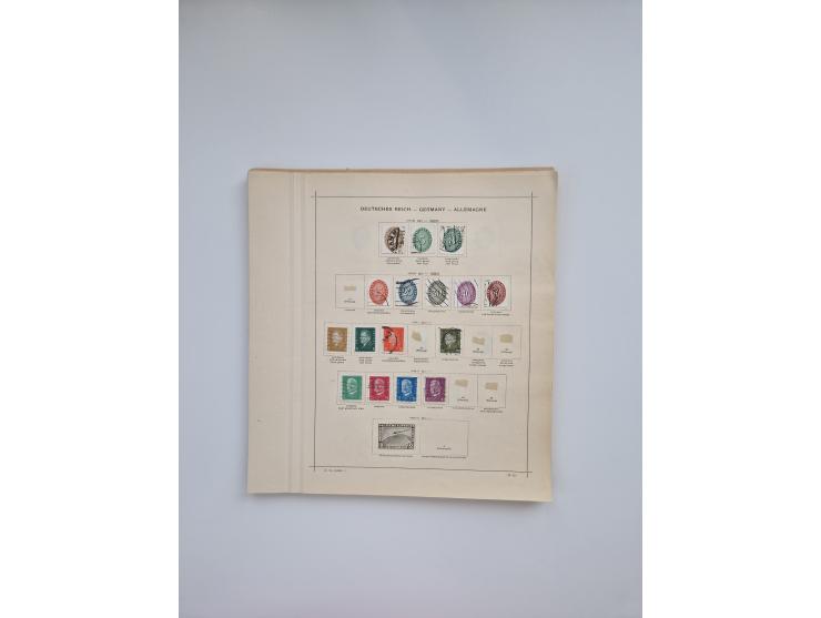 1850/1960(ca.), interessante ungebrauchte/postfrische und gestempelte Partie mit einigen Briefen, dabei Schaubek-Album ab Alt