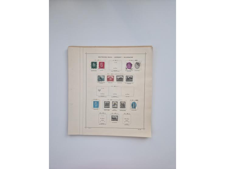 1850/1960(ca.), interessante ungebrauchte/postfrische und gestempelte Partie mit einigen Briefen, dabei Schaubek-Album ab Alt