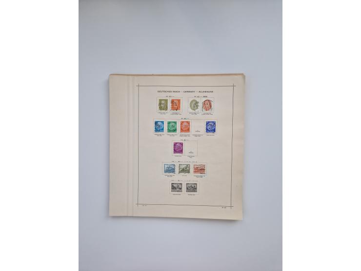 1850/1960(ca.), interessante ungebrauchte/postfrische und gestempelte Partie mit einigen Briefen, dabei Schaubek-Album ab Alt