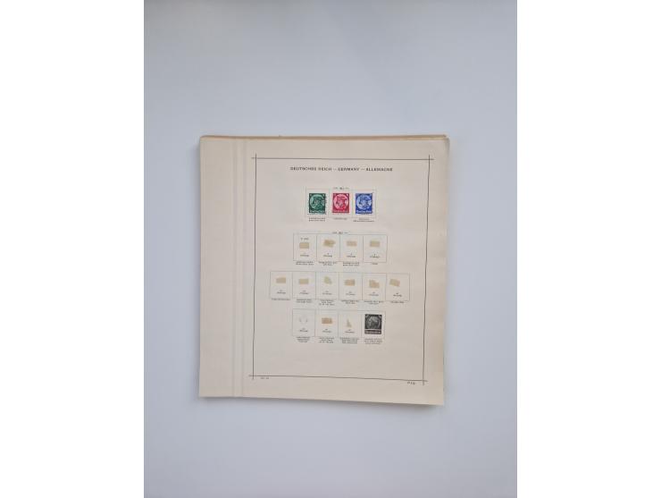 1850/1960(ca.), interessante ungebrauchte/postfrische und gestempelte Partie mit einigen Briefen, dabei Schaubek-Album ab Alt