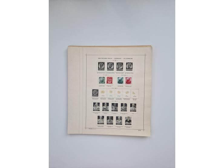 1850/1960(ca.), interessante ungebrauchte/postfrische und gestempelte Partie mit einigen Briefen, dabei Schaubek-Album ab Alt