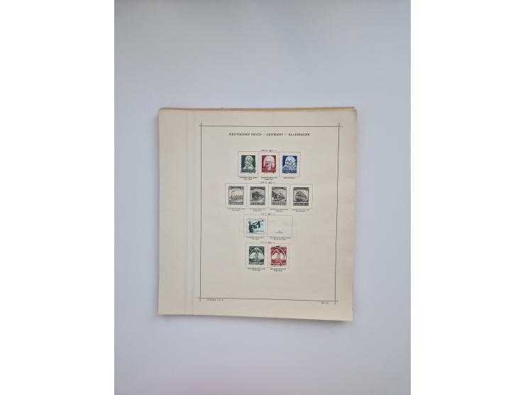 1850/1960(ca.), interessante ungebrauchte/postfrische und gestempelte Partie mit einigen Briefen, dabei Schaubek-Album ab Alt