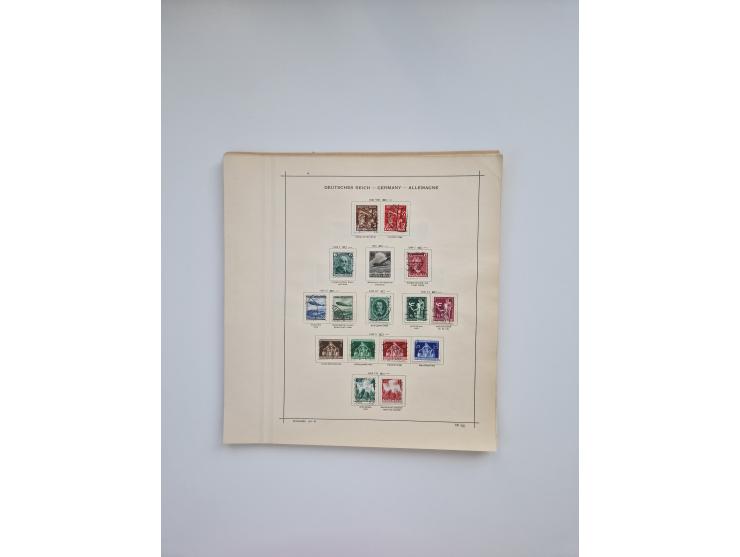 1850/1960(ca.), interessante ungebrauchte/postfrische und gestempelte Partie mit einigen Briefen, dabei Schaubek-Album ab Alt