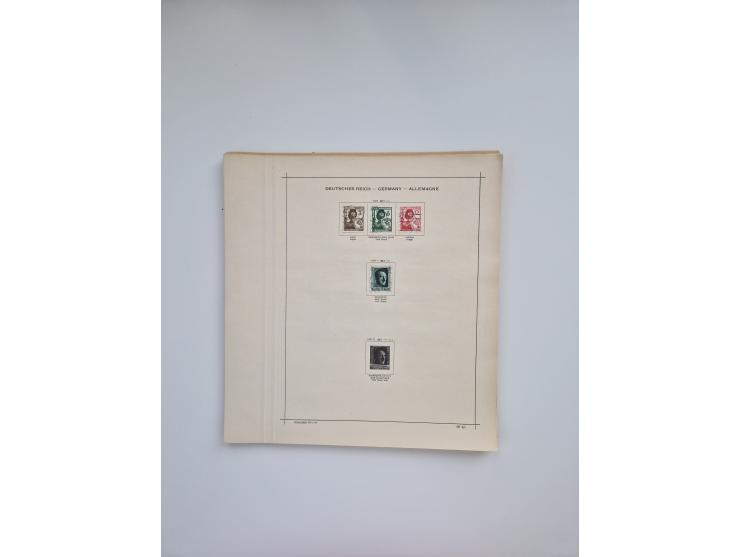 1850/1960(ca.), interessante ungebrauchte/postfrische und gestempelte Partie mit einigen Briefen, dabei Schaubek-Album ab Alt