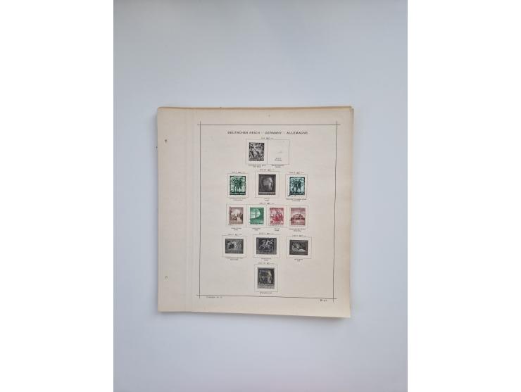 1850/1960(ca.), interessante ungebrauchte/postfrische und gestempelte Partie mit einigen Briefen, dabei Schaubek-Album ab Alt