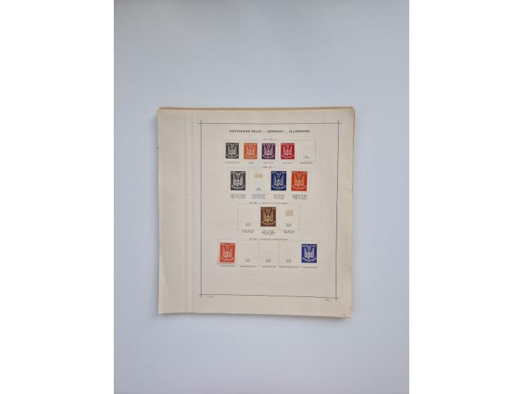 1850/1960(ca.), interessante ungebrauchte/postfrische und gestempelte Partie mit einigen Briefen, dabei Schaubek-Album ab Alt