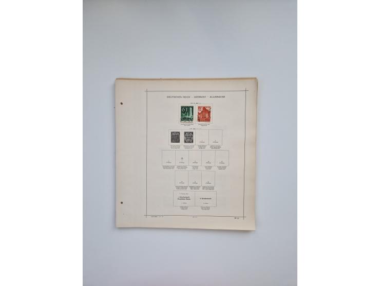 1850/1960(ca.), interessante ungebrauchte/postfrische und gestempelte Partie mit einigen Briefen, dabei Schaubek-Album ab Alt