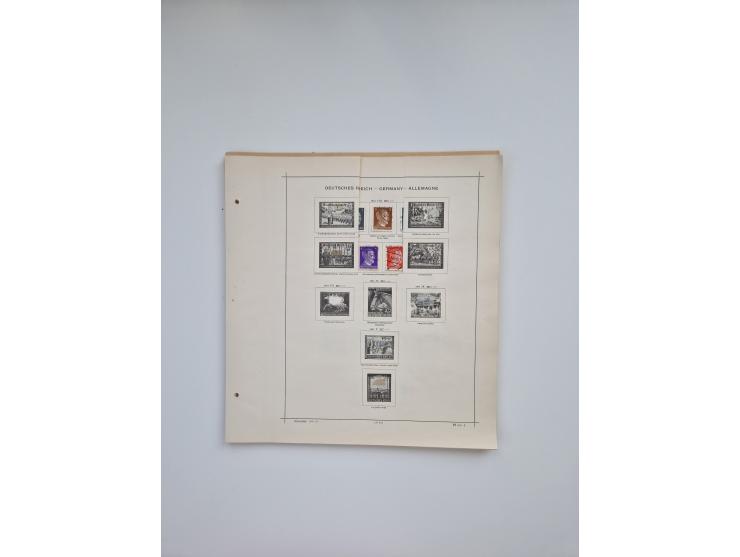 1850/1960(ca.), interessante ungebrauchte/postfrische und gestempelte Partie mit einigen Briefen, dabei Schaubek-Album ab Alt