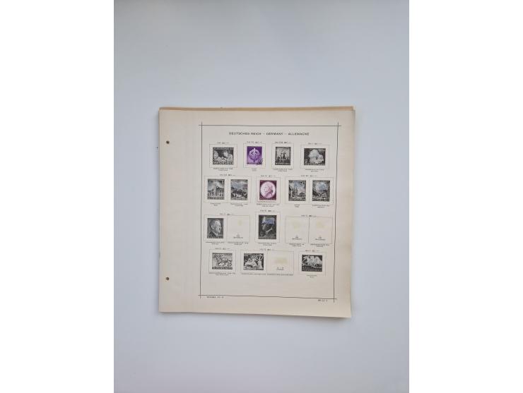 1850/1960(ca.), interessante ungebrauchte/postfrische und gestempelte Partie mit einigen Briefen, dabei Schaubek-Album ab Alt