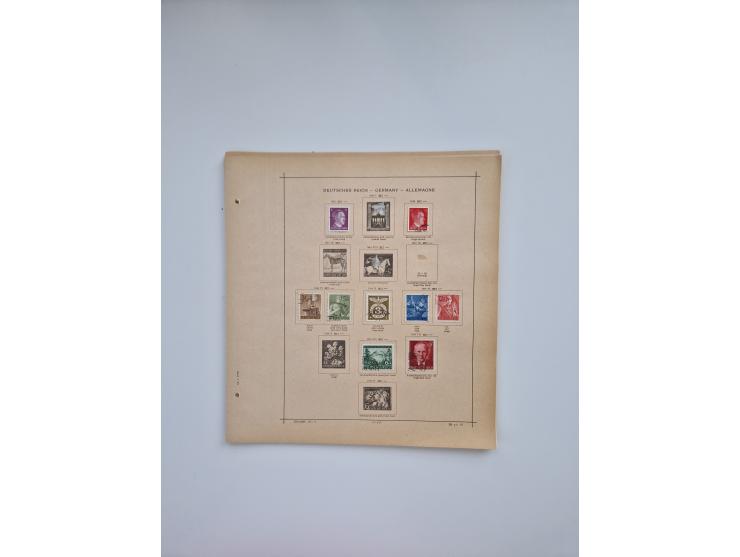 1850/1960(ca.), interessante ungebrauchte/postfrische und gestempelte Partie mit einigen Briefen, dabei Schaubek-Album ab Alt