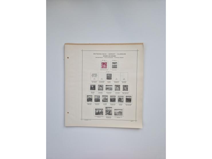 1850/1960(ca.), interessante ungebrauchte/postfrische und gestempelte Partie mit einigen Briefen, dabei Schaubek-Album ab Alt