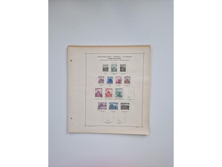 1850/1960(ca.), interessante ungebrauchte/postfrische und gestempelte Partie mit einigen Briefen, dabei Schaubek-Album ab Alt