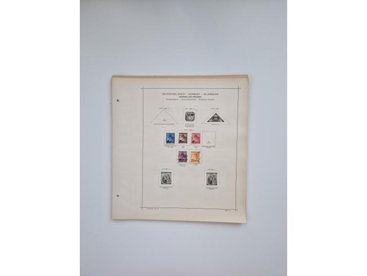 1850/1960(ca.), interessante ungebrauchte/postfrische und gestempelte Partie mit einigen Briefen, dabei Schaubek-Album ab Alt