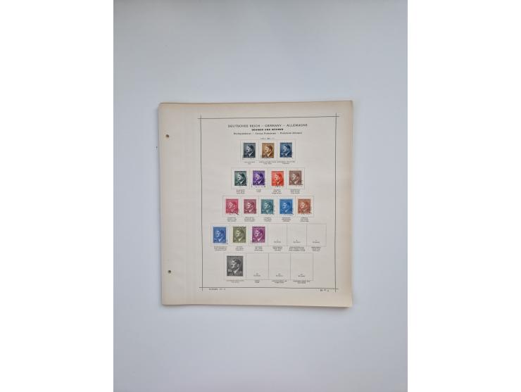 1850/1960(ca.), interessante ungebrauchte/postfrische und gestempelte Partie mit einigen Briefen, dabei Schaubek-Album ab Alt