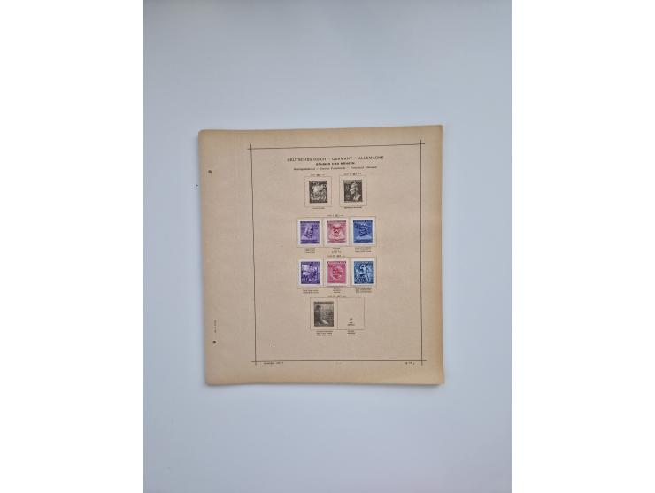 1850/1960(ca.), interessante ungebrauchte/postfrische und gestempelte Partie mit einigen Briefen, dabei Schaubek-Album ab Alt