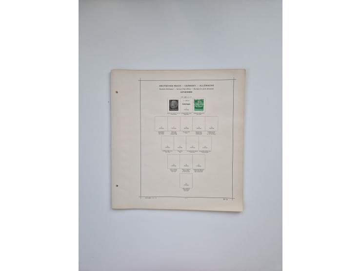 1850/1960(ca.), interessante ungebrauchte/postfrische und gestempelte Partie mit einigen Briefen, dabei Schaubek-Album ab Alt