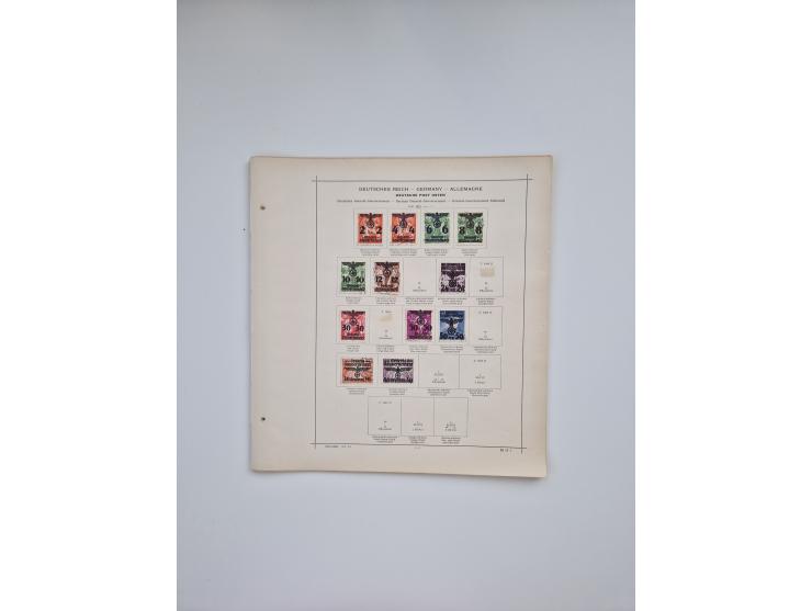 1850/1960(ca.), interessante ungebrauchte/postfrische und gestempelte Partie mit einigen Briefen, dabei Schaubek-Album ab Alt