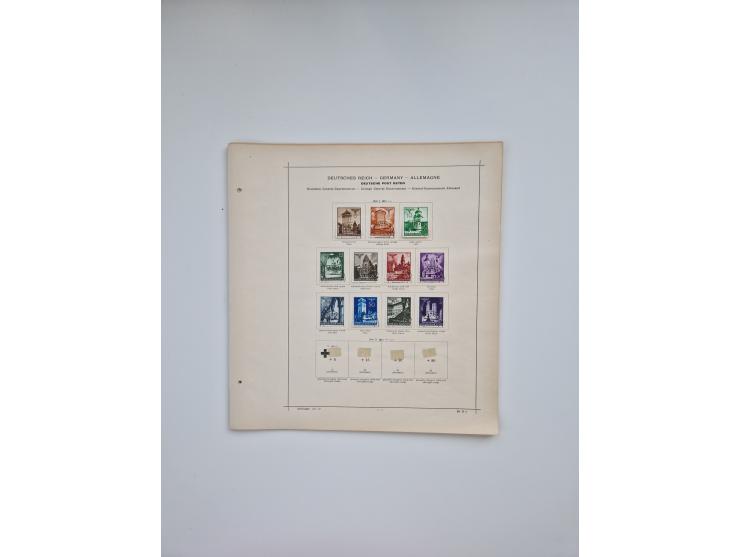 1850/1960(ca.), interessante ungebrauchte/postfrische und gestempelte Partie mit einigen Briefen, dabei Schaubek-Album ab Alt