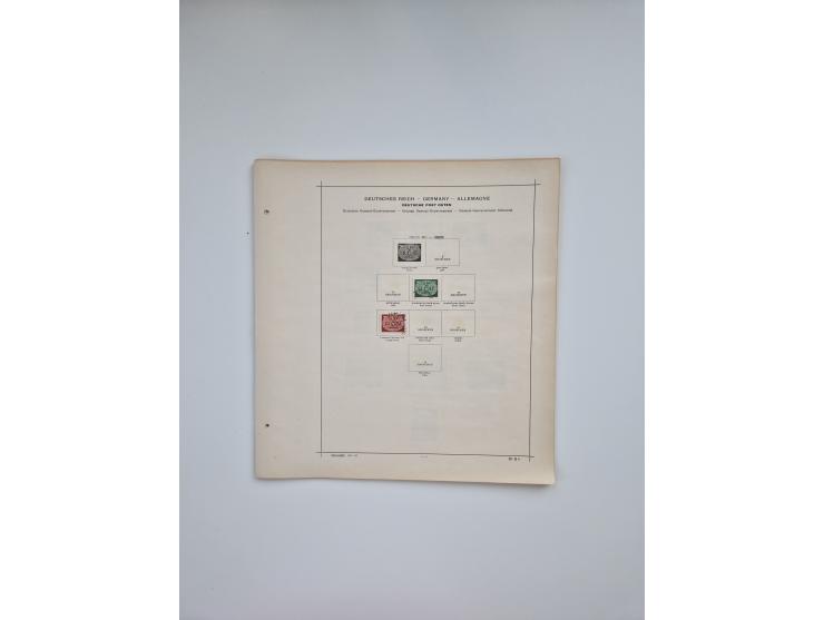 1850/1960(ca.), interessante ungebrauchte/postfrische und gestempelte Partie mit einigen Briefen, dabei Schaubek-Album ab Alt