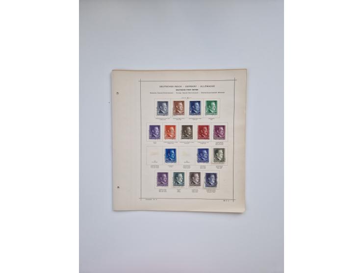 1850/1960(ca.), interessante ungebrauchte/postfrische und gestempelte Partie mit einigen Briefen, dabei Schaubek-Album ab Alt