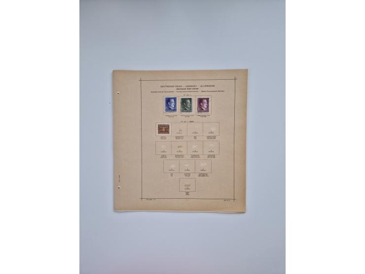 1850/1960(ca.), interessante ungebrauchte/postfrische und gestempelte Partie mit einigen Briefen, dabei Schaubek-Album ab Alt