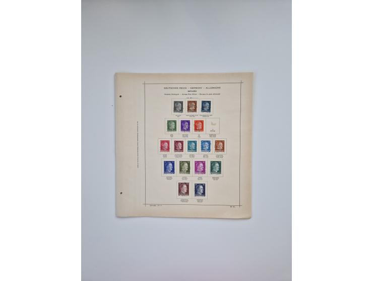 1850/1960(ca.), interessante ungebrauchte/postfrische und gestempelte Partie mit einigen Briefen, dabei Schaubek-Album ab Alt