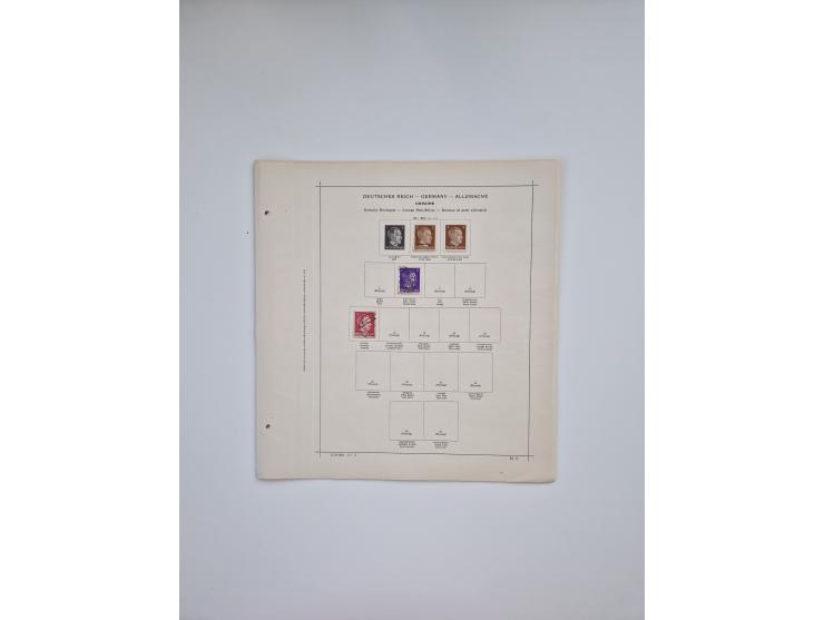 1850/1960(ca.), interessante ungebrauchte/postfrische und gestempelte Partie mit einigen Briefen, dabei Schaubek-Album ab Alt