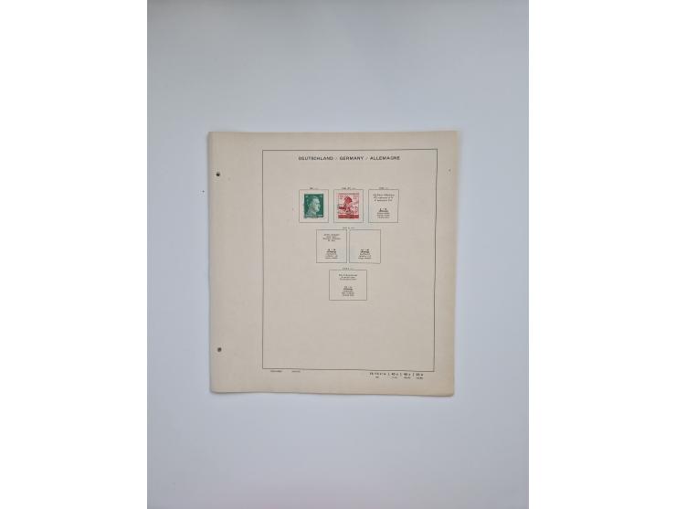 1850/1960(ca.), interessante ungebrauchte/postfrische und gestempelte Partie mit einigen Briefen, dabei Schaubek-Album ab Alt