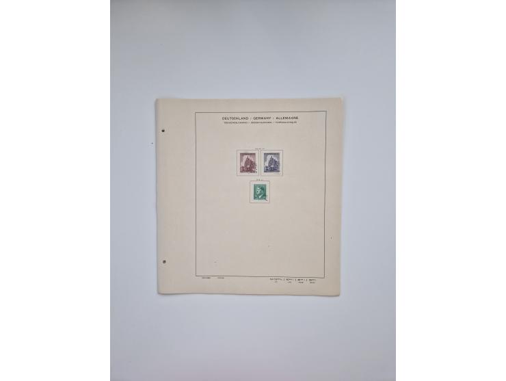 1850/1960(ca.), interessante ungebrauchte/postfrische und gestempelte Partie mit einigen Briefen, dabei Schaubek-Album ab Alt