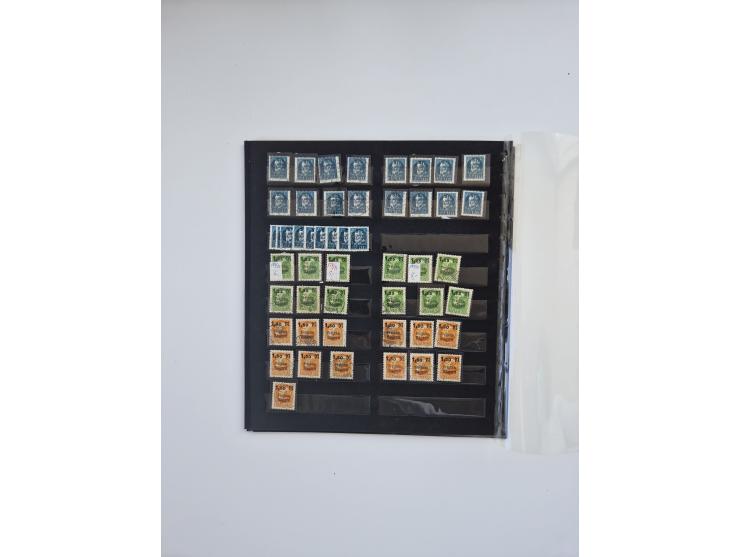 1850/1960(ca.), interessante ungebrauchte/postfrische und gestempelte Partie mit einigen Briefen, dabei Schaubek-Album ab Alt