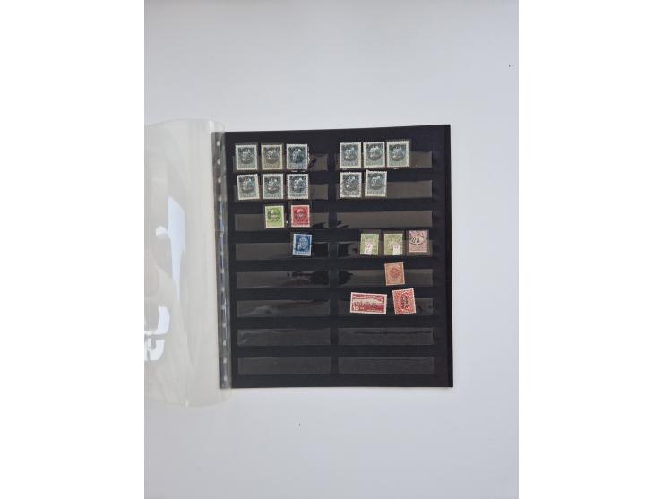 1850/1960(ca.), interessante ungebrauchte/postfrische und gestempelte Partie mit einigen Briefen, dabei Schaubek-Album ab Alt