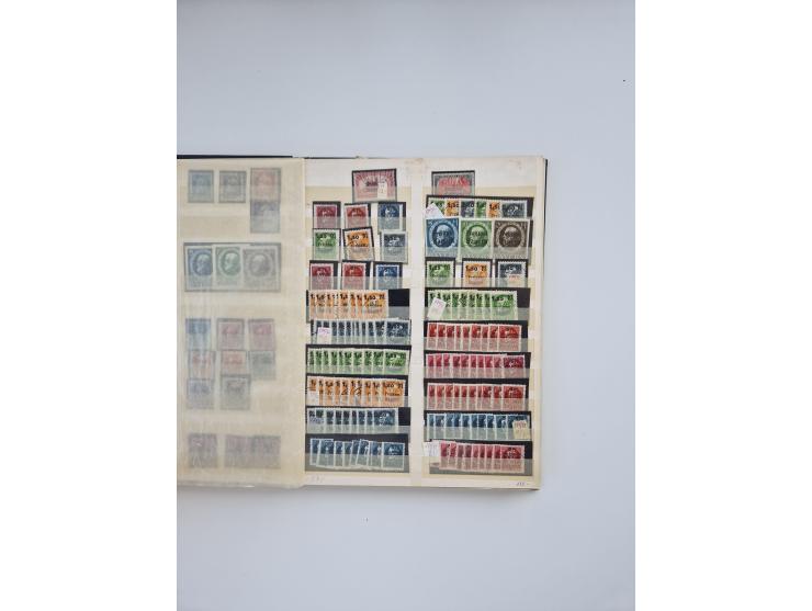 1850/1960(ca.), interessante ungebrauchte/postfrische und gestempelte Partie mit einigen Briefen, dabei Schaubek-Album ab Alt