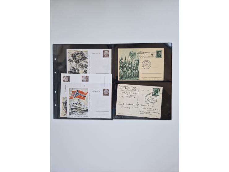 1850/1960(ca.), interessante ungebrauchte/postfrische und gestempelte Partie mit einigen Briefen, dabei Schaubek-Album ab Alt