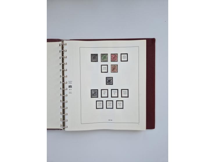 1850/1960(ca.), interessante ungebrauchte/postfrische und gestempelte Partie mit einigen Briefen, dabei Schaubek-Album ab Alt