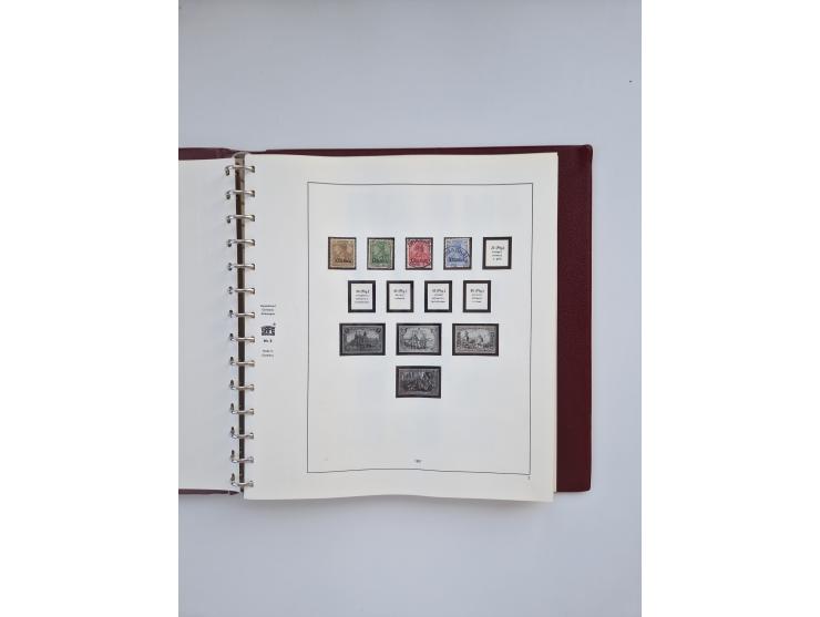 1850/1960(ca.), interessante ungebrauchte/postfrische und gestempelte Partie mit einigen Briefen, dabei Schaubek-Album ab Alt