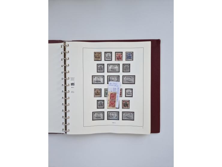 1850/1960(ca.), interessante ungebrauchte/postfrische und gestempelte Partie mit einigen Briefen, dabei Schaubek-Album ab Alt