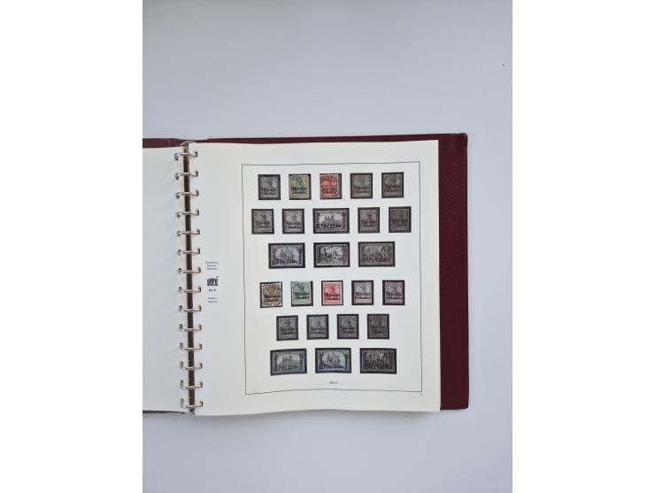 1850/1960(ca.), interessante ungebrauchte/postfrische und gestempelte Partie mit einigen Briefen, dabei Schaubek-Album ab Alt