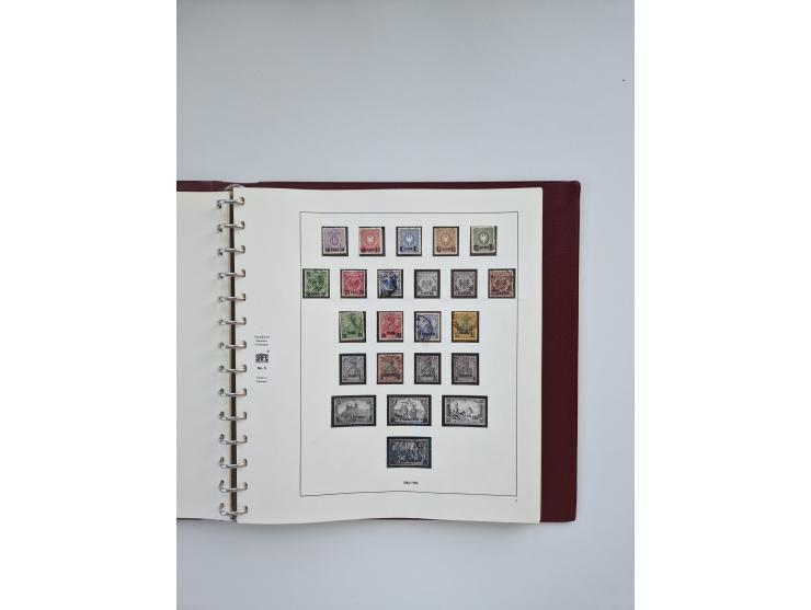 1850/1960(ca.), interessante ungebrauchte/postfrische und gestempelte Partie mit einigen Briefen, dabei Schaubek-Album ab Alt