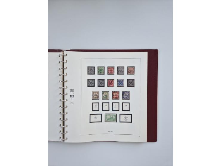 1850/1960(ca.), interessante ungebrauchte/postfrische und gestempelte Partie mit einigen Briefen, dabei Schaubek-Album ab Alt