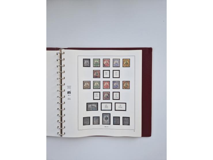 1850/1960(ca.), interessante ungebrauchte/postfrische und gestempelte Partie mit einigen Briefen, dabei Schaubek-Album ab Alt