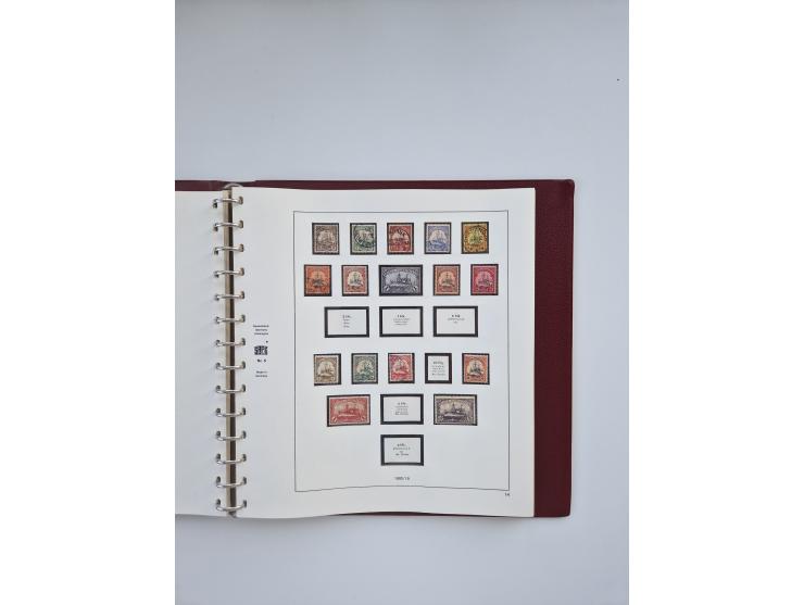 1850/1960(ca.), interessante ungebrauchte/postfrische und gestempelte Partie mit einigen Briefen, dabei Schaubek-Album ab Alt