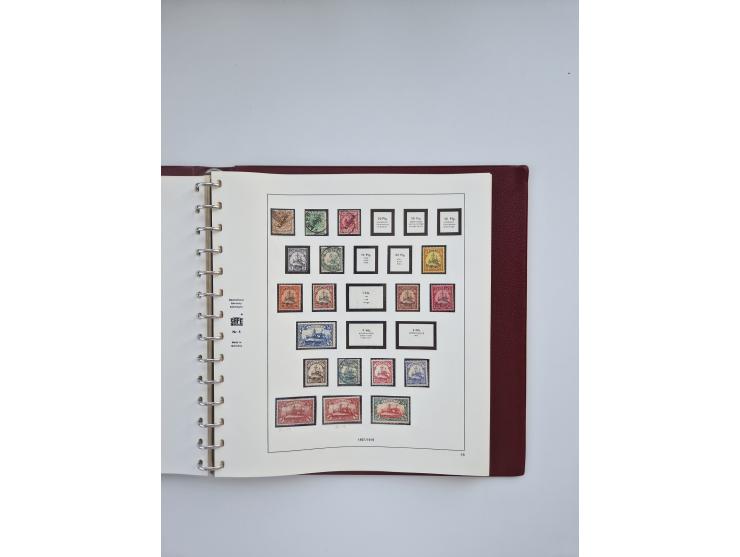 1850/1960(ca.), interessante ungebrauchte/postfrische und gestempelte Partie mit einigen Briefen, dabei Schaubek-Album ab Alt