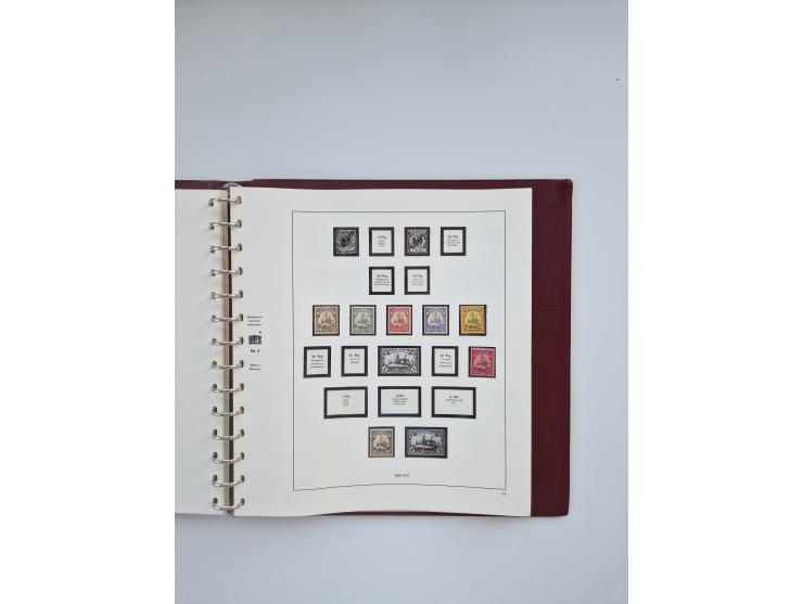 1850/1960(ca.), interessante ungebrauchte/postfrische und gestempelte Partie mit einigen Briefen, dabei Schaubek-Album ab Alt