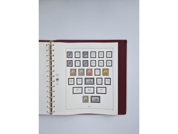 1850/1960(ca.), interessante ungebrauchte/postfrische und gestempelte Partie mit einigen Briefen, dabei Schaubek-Album ab Alt