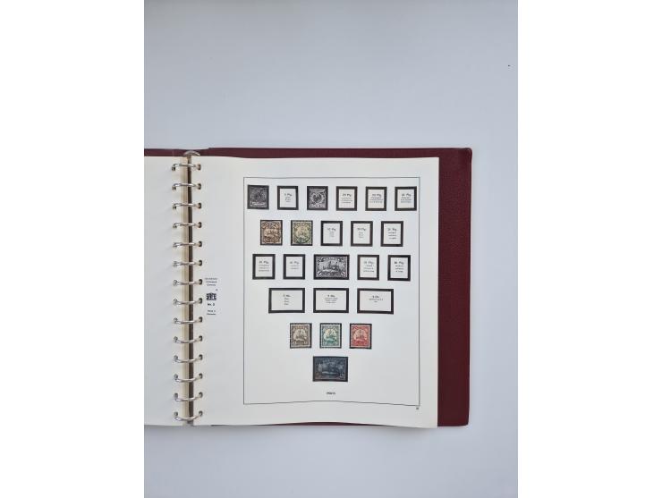 1850/1960(ca.), interessante ungebrauchte/postfrische und gestempelte Partie mit einigen Briefen, dabei Schaubek-Album ab Alt