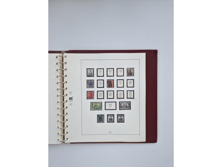 1850/1960(ca.), interessante ungebrauchte/postfrische und gestempelte Partie mit einigen Briefen, dabei Schaubek-Album ab Alt